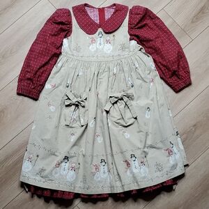 Handmade Daisy Kingdom Vintage Holiday Dress (7-8?)